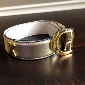 Paloma Picasso Gold Leather Belt M